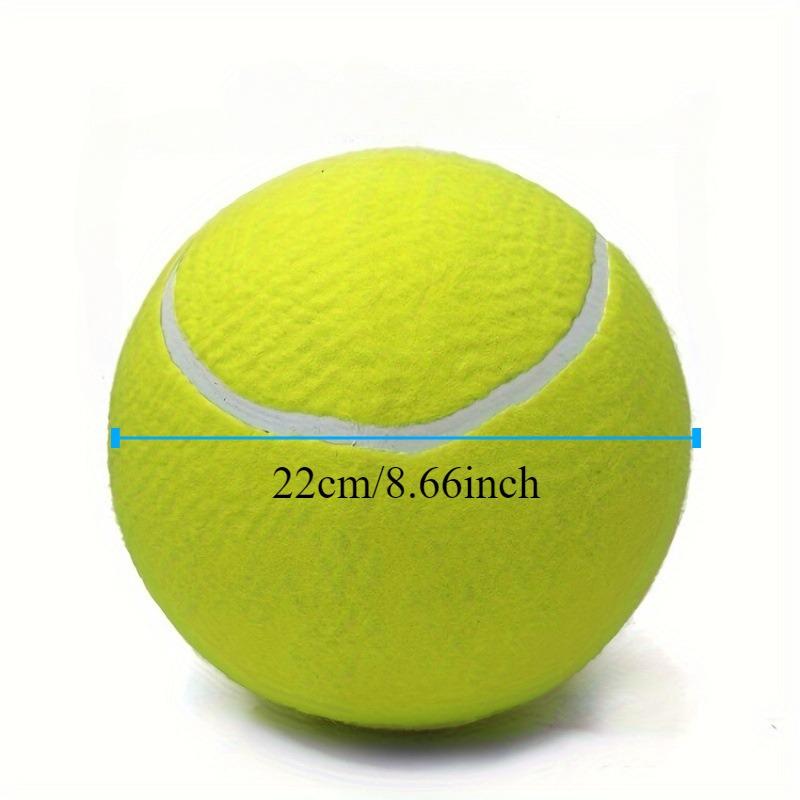 9.5 Inch Large Inflatable Giant Tennis Ball - Durable Pet Chew Toy, for Dogs Chasing Interactive Play Games, Pet Supplies