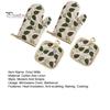 Heat Resistant Oven Mitts And Pot Holders Set Convenient Storage High Heat Resistance Up To 500 Degrees Fahrenheit Non-Slip Grip Kitchen Essential