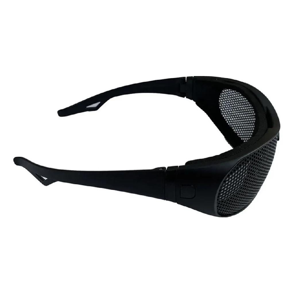 Jy .s Mesh and Metal Safety Glasses, Black