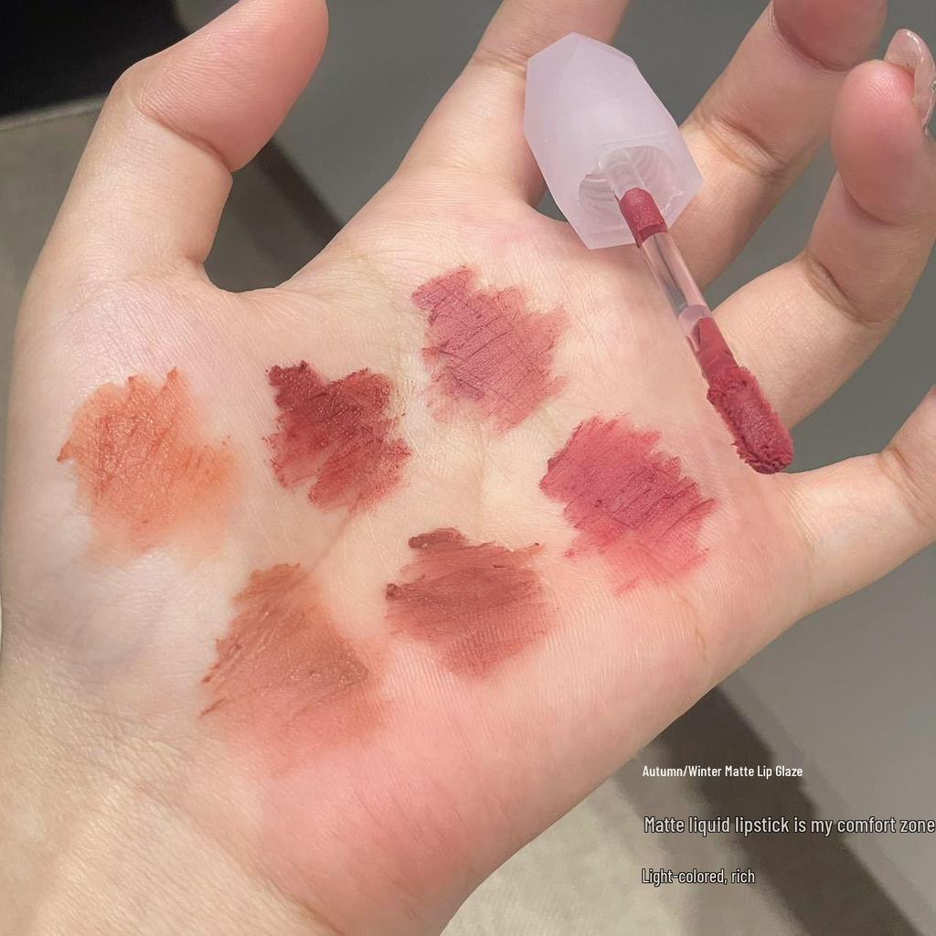 HERORANGE Velvet Matte Lip Glaze – Long-Lasting Nude Lipstick for a Radiant Complexion