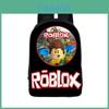 Stilvoller Roblox-Rucksack mit mehrfarbigem Design und großem Fassungsvermögen für den Schulgebrauch