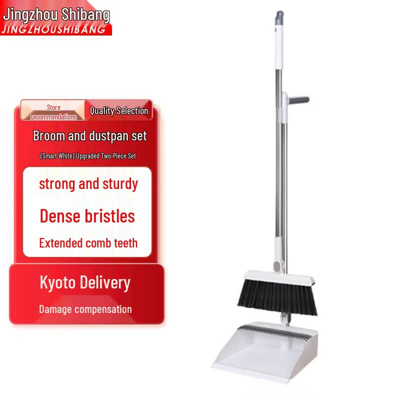 Foldable Broom and Dustpan Set