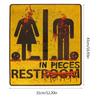 Halloween Toilet Decal Door Horror Stickers Create a Haunted House and Performances Prop with Quality Materials
