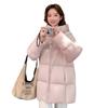 New Cotton-padded Coat Hooded Medium and Long Versatile Fashion Foreign Style Women's Thin Women's Coat