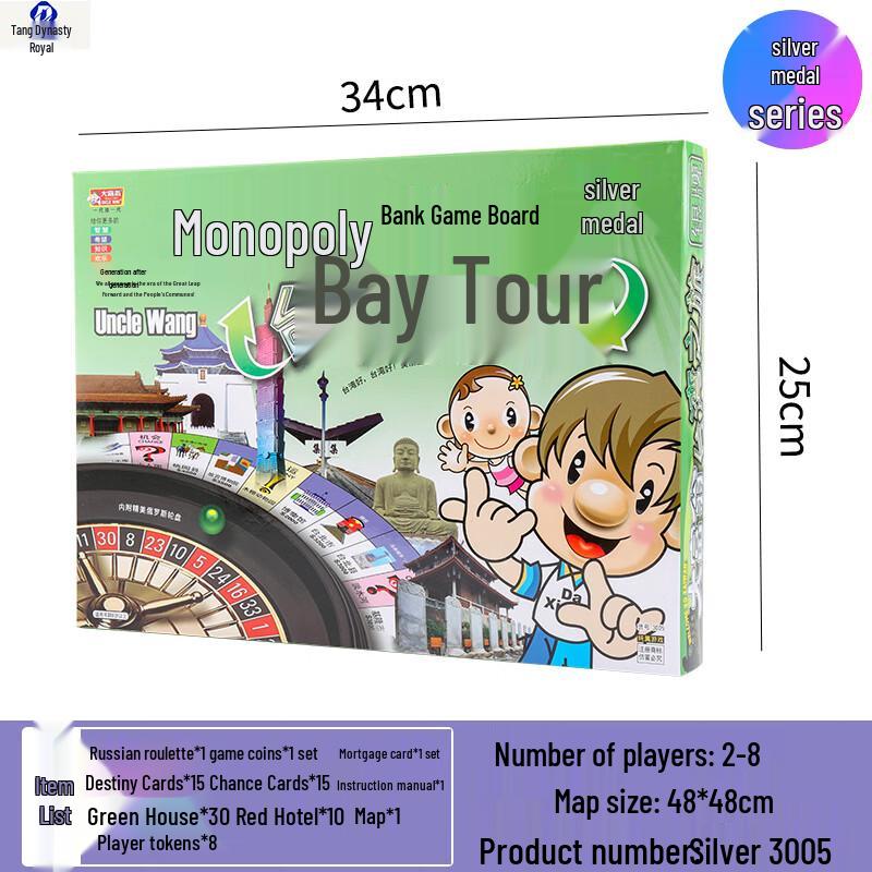 Great Tang Royal Monopoly Silver Series Board Game