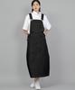 Seinteukeulu Wide Dome Overalls Skirt Wds-611 Black Denim Brs