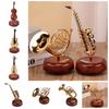 Retro Classical Instrument Music Box Nordic simulation Rotating Music Box Handicraft Guitar Model Ornaments Birthday Gift