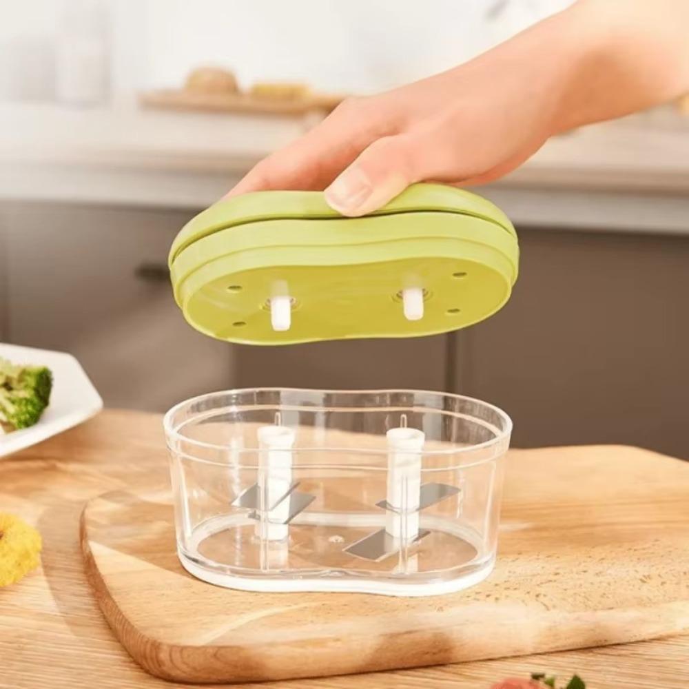 Hand-Powered Food Chopper Multi-Functional Garlic Press Durable Vegetable Chopper Kitchen Tools