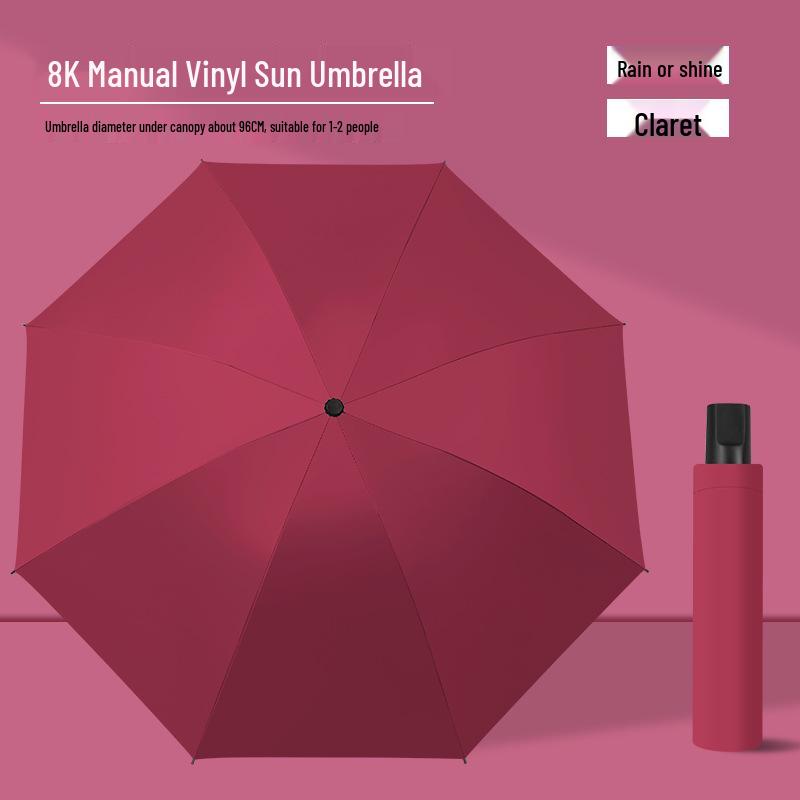 

Vintage Folding Umbrella: Reinforced, Thickened, Dual-Use Sun/Rain, UV-Blocking, Portable Sunscreen for Women