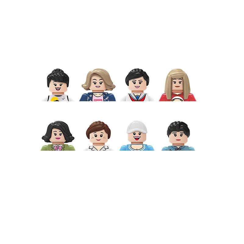 Non-Toxic City Characters Action Figures Building Blocks Policeman Teacher Fireman Occupation Mini Figurine Dolls Bricks Set Children Toys