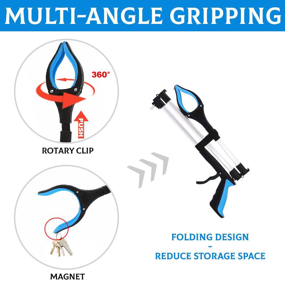 Nástroj Reacher Grabber Tool Extra dlouhé drapáky pro starší osoby Lehký a praktický drapák na odpadky s magnety