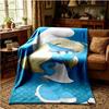 Smurfette's Adventure Throws Blanket Flannel Blankets Plush for Couch Bed Gifts for Men Women Travel picnic blanket Christmas fan gifts