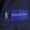 Yves Saint Laurent Striped Pattern Tailored Jacket Blue Men's Used