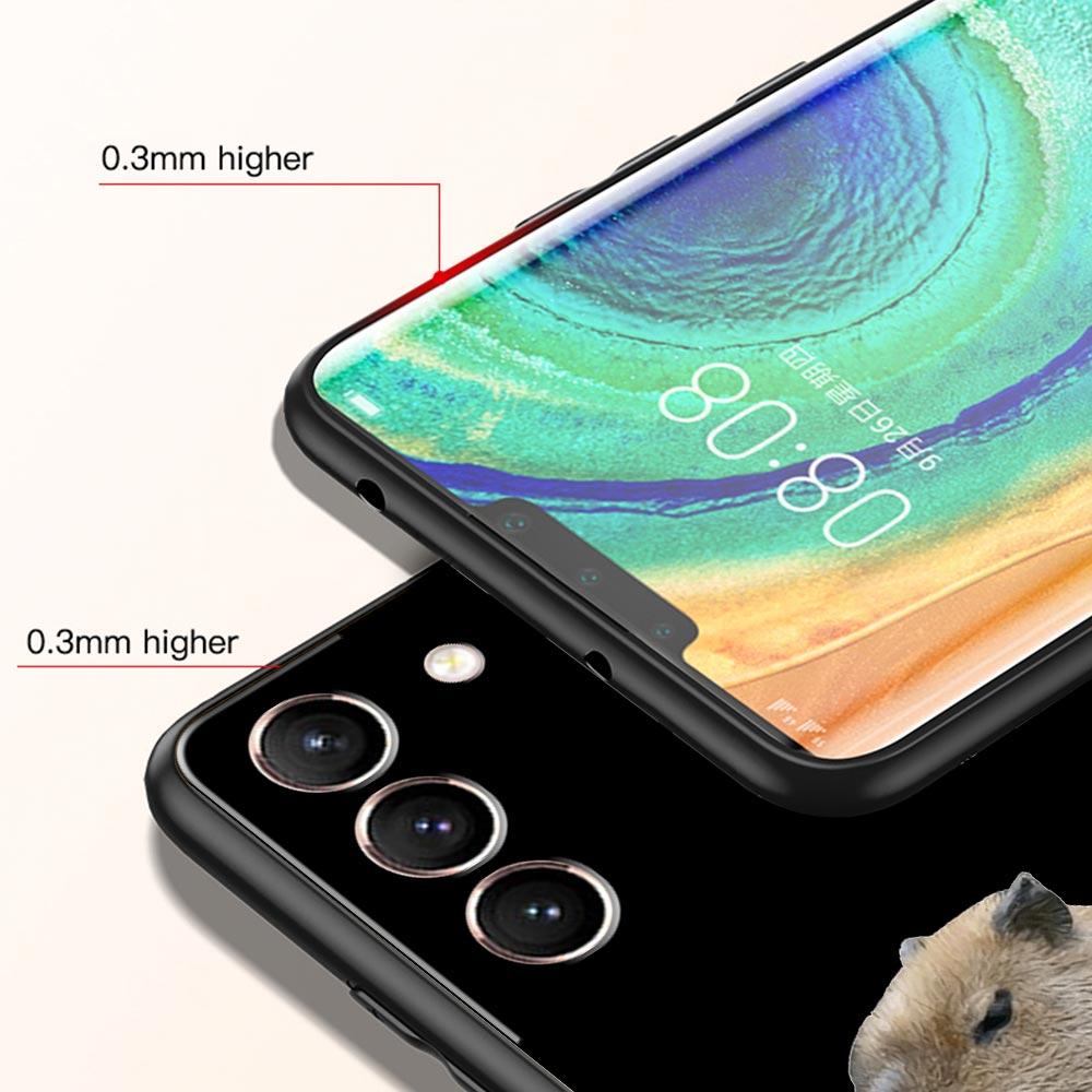 Custodia per Telefono Capibara Cartone Animato Carino Per Samsung Galaxy S23 Ultra S22 S21 S20 FE 5G S10 S10E S9 S8 Plus Note 20 Cover Morbida Paraurti