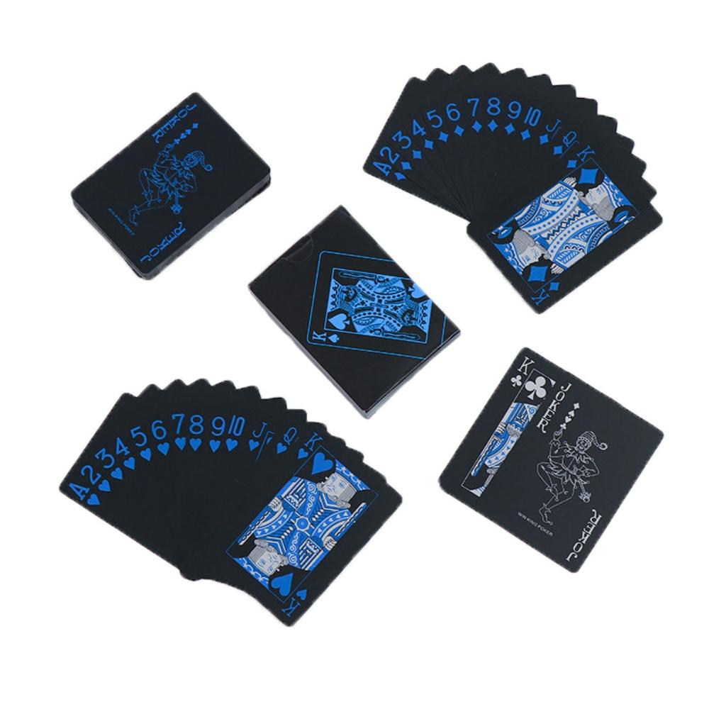 New Black Foil Plated Poker Cards Set, Waterproof Playing Cards, Limited Edition Magic Trick Cards, Luxury Collector'S Gift Idea
