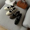 2025 spring new fashion word with shallow bow temperament OL evening niche Mary Jane ballet women's shoes
