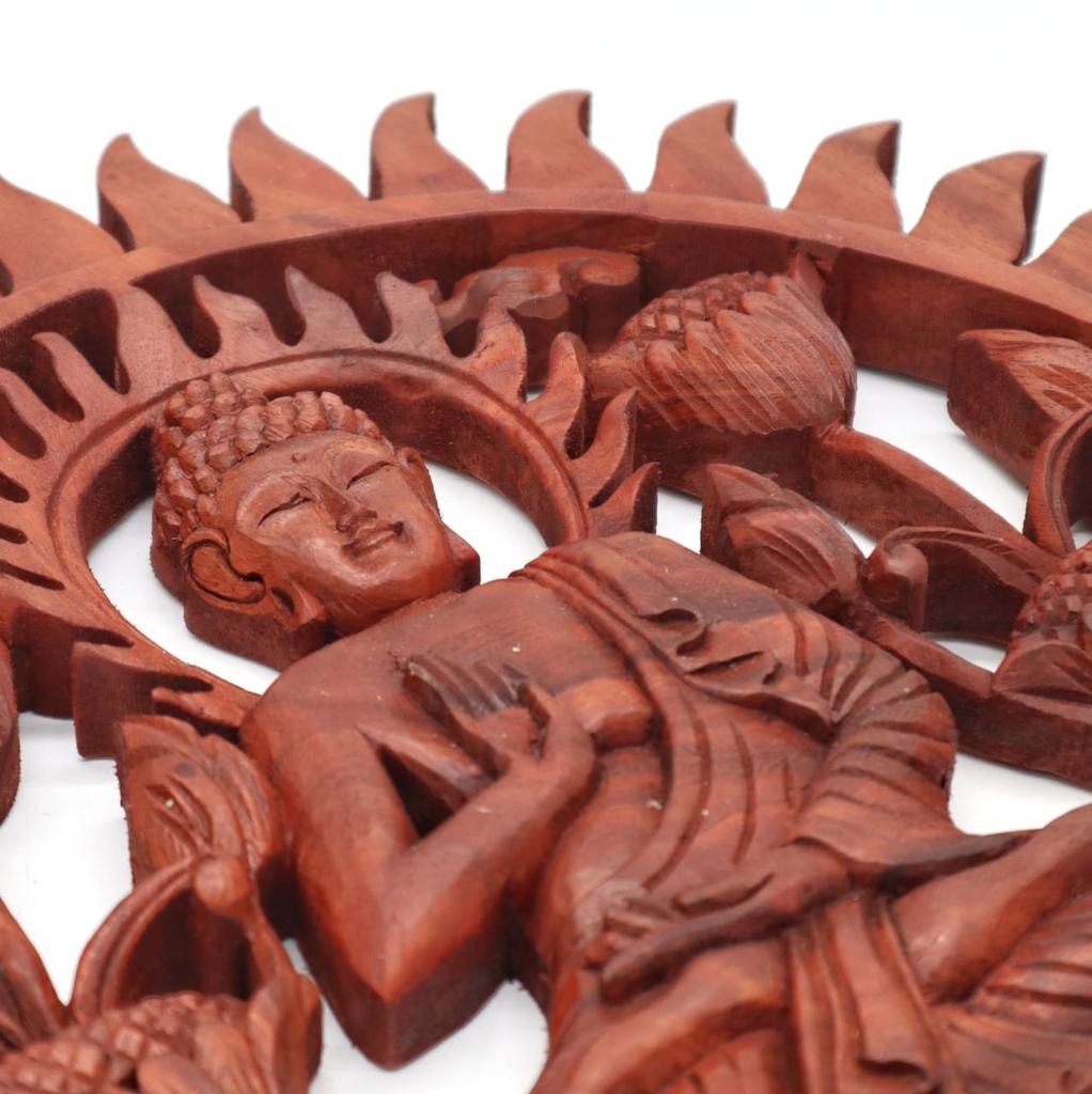 Buddha Panel With Lotus 40cm