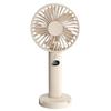 5-Speed Wind Charging Fan Handheld Desk Fan Portable Mini Fan With Phone Holder