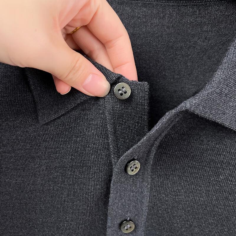 JOW Men's Cashmere & Silk Blend Polo Sweater