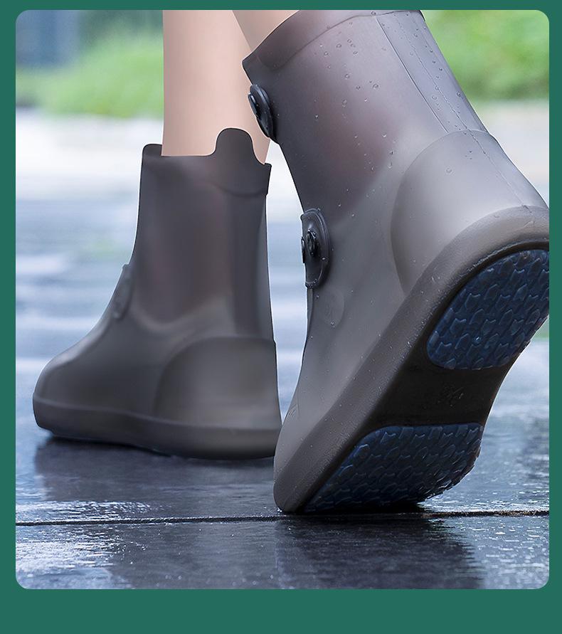 Waterproof Non-Slip Silicone Shoe Covers for Men and Women - Thickened Wear-Resistant Rain Boots