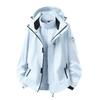 Men Women 3-in-1 Waterproof Windproof Hiking Jacket With Removable Down Liner Outdoor Trekking Camping Winter