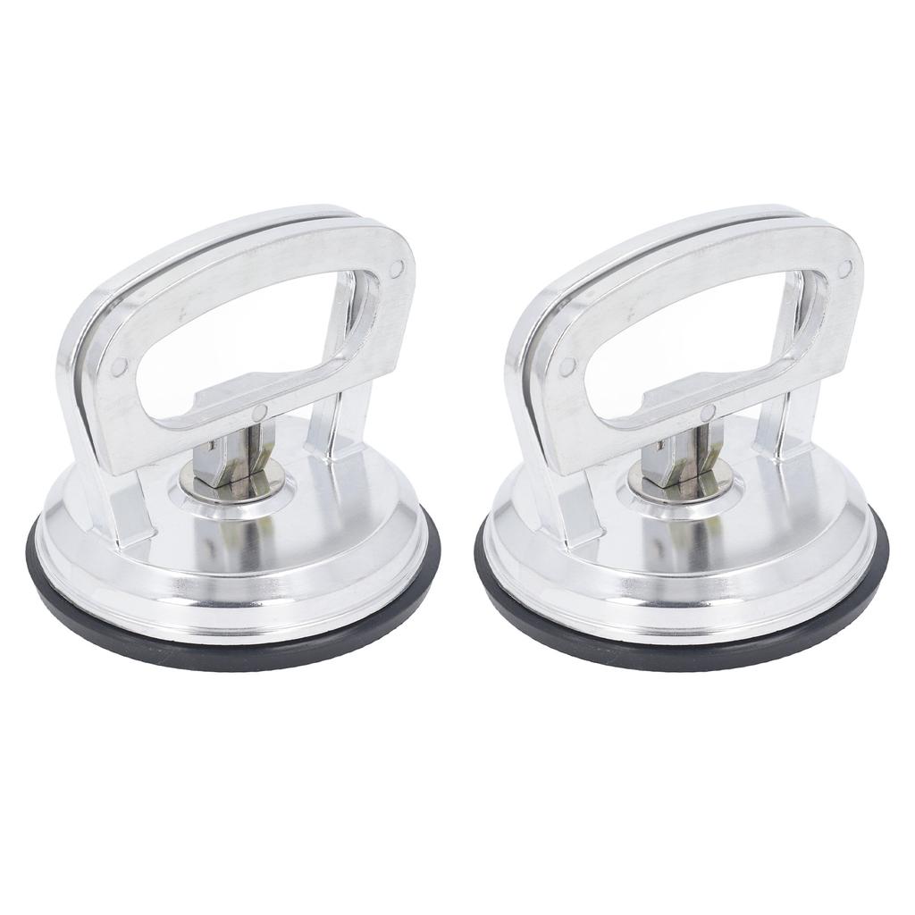 2pcs Glass Suction Cup Heavy Duty Aluminum Alloy 50kg Large Load Capacity Dent Puller Handle Lifter