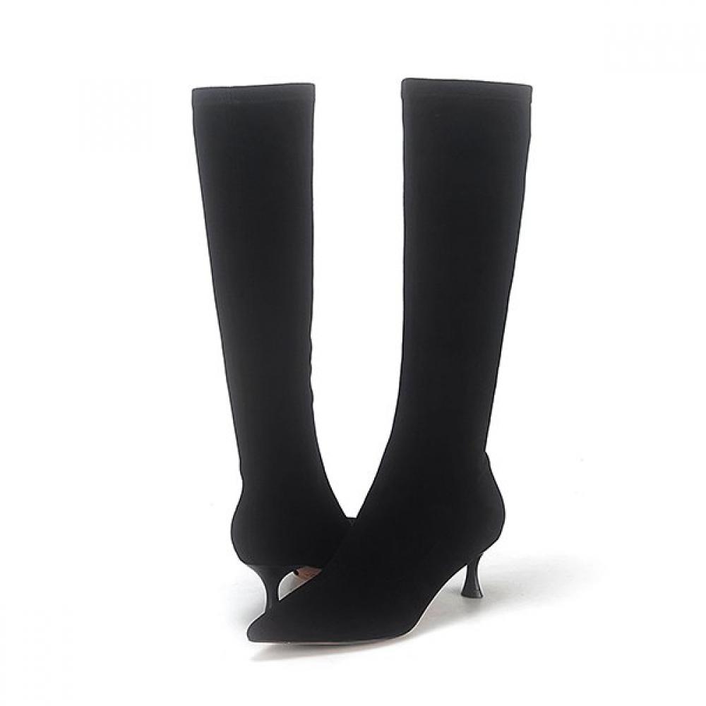 BARBARA Wildleder Langstiefel 5,5cm Bbg834bk