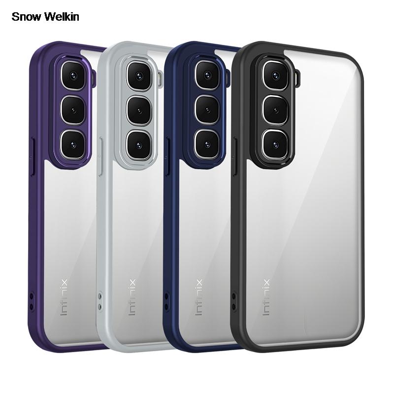 Průhledný silikonový kryt pro Infinix Hot 60 Pro Plus 60i Hot60 Hot60i PC zadní část TPU nárazník Nárazuvzdorné průhledné pouzdro na telefon kryt