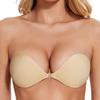 Women Backless and Strapless Adhesive Bra with Self-Adhesive Bra Cups
