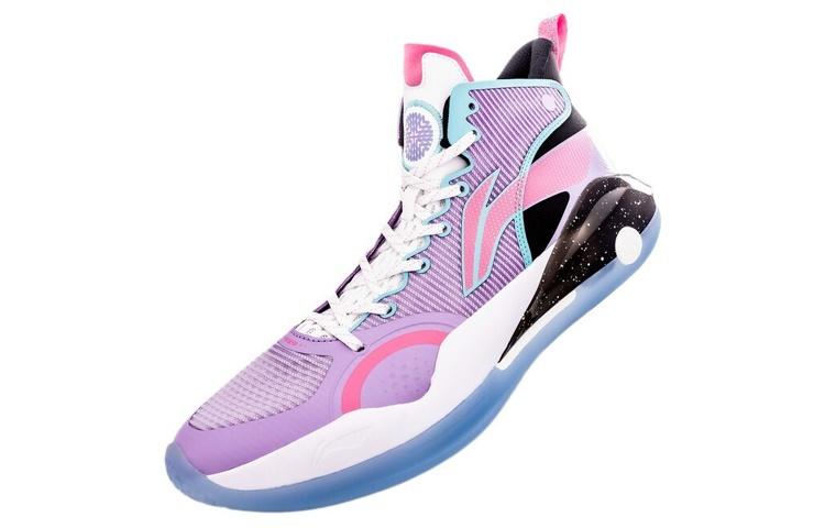 Men's Sneakers Li-Ning Li Ning YuShuai 15 Patchwork Abrasion Resistant Slip Resistant Mid top Performance