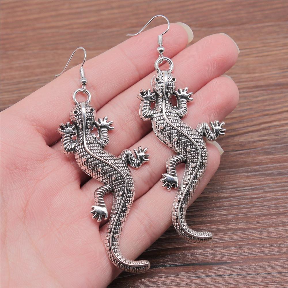50 Styles Animal Pendant Dangle Earrings Drop Earrings Antique Silver Color Plated Unicorn Horse Elephant Snake Tiger Earrings