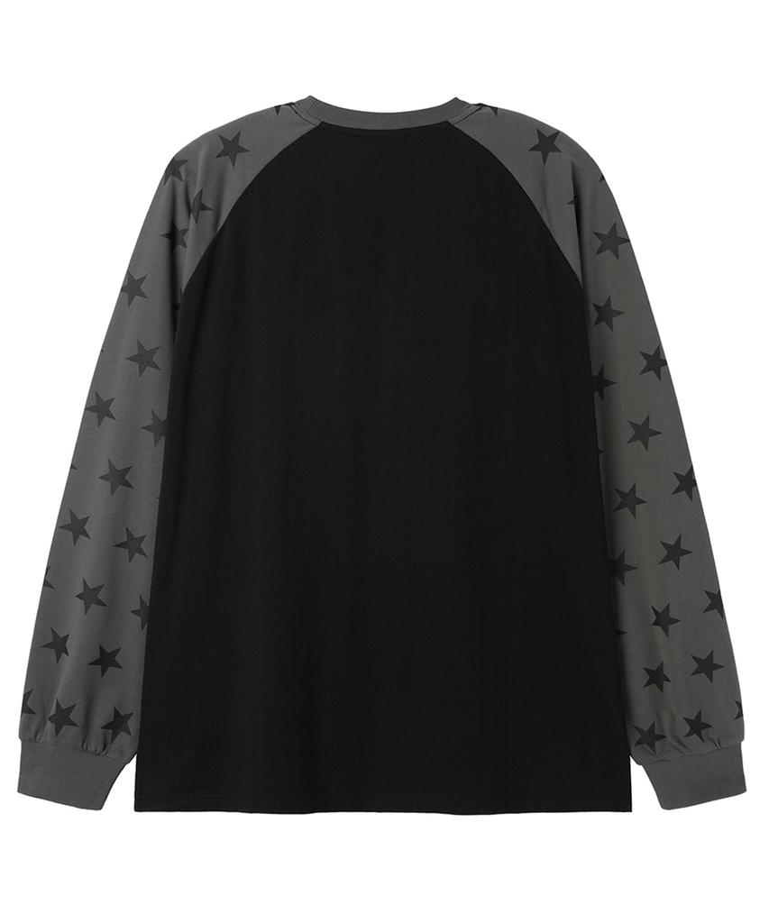 Opeunyadeu(Owai) Star Raglan L/S Tee - Black