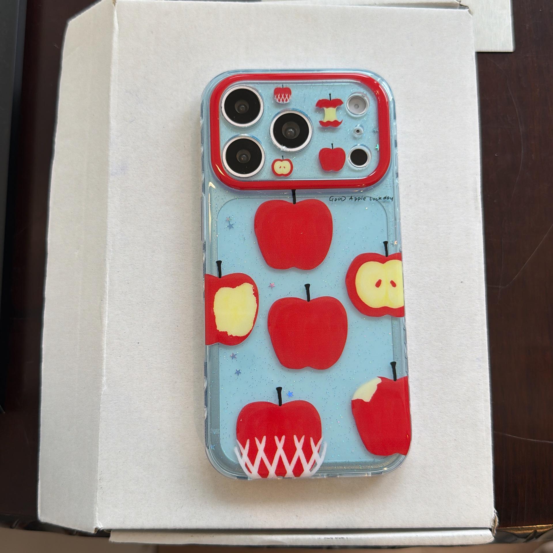 

Red Apple Japanese & Korean Girls iPhone 17/16 Pro Max Case with Stand iPhone 16 Pro
