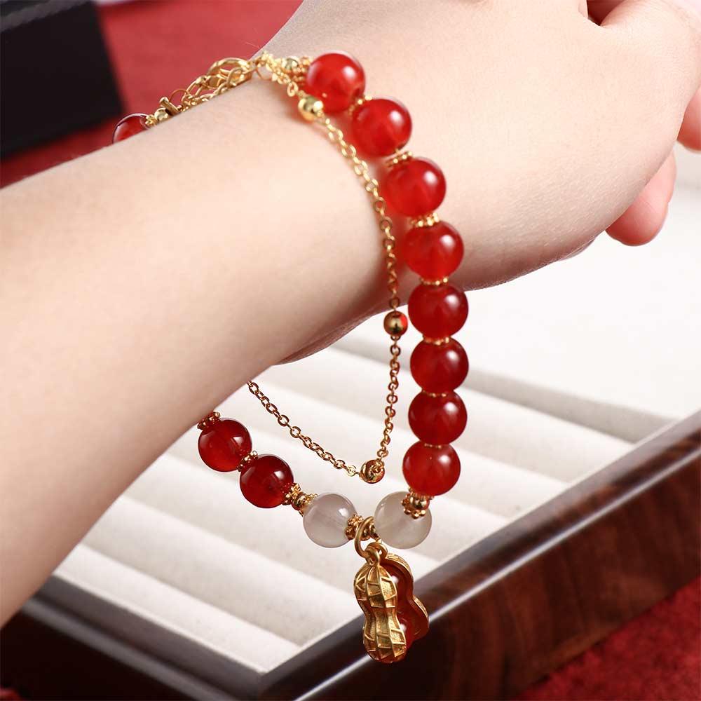 Antique Bracelet Gold Bead Bracelets Korean Style Bracelets Female Hand Chain   Bracelets