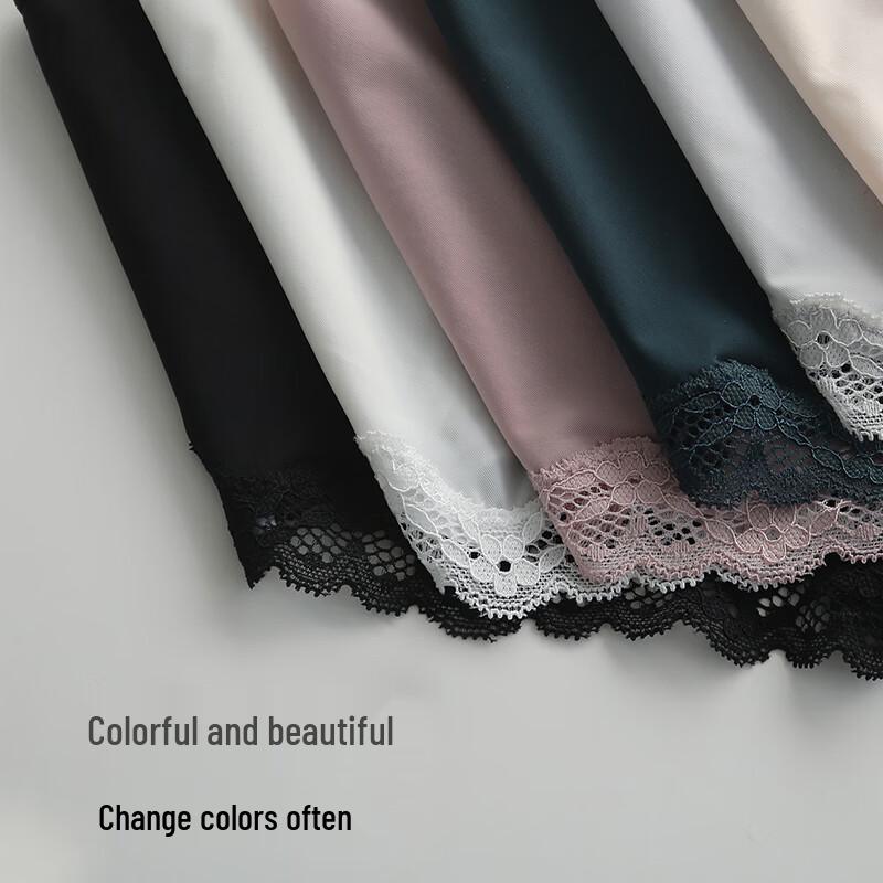 Christies Women's Seamless Ice Silk Lace Panties - 3 Pack