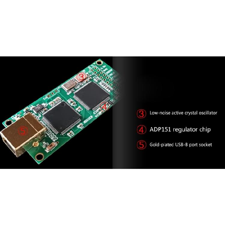 USB Digital Interfaces Sound Amanero Combo384 Module Boards for DIY Home Theater