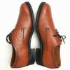 70s-80s Vintage BRUNE Made in England Plain Toe Business Shoes Brown size 25.0-26.0 Men's(USED)