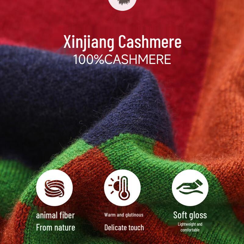 Zhaojun Women's 100% Cashmere Round Neck Sweater