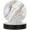 6pcs 4 Inch Drink Coasters Set Marble Veining Absorbent Coasters  For Cold Drinks Wine Mugs Cups