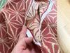 Jukotsumugi cushion cover with a hemp leaf suitable for Japanese Size 254 59 x 63 Japanese-made Koshu-woven pattern, rooms. (Rose, cm).