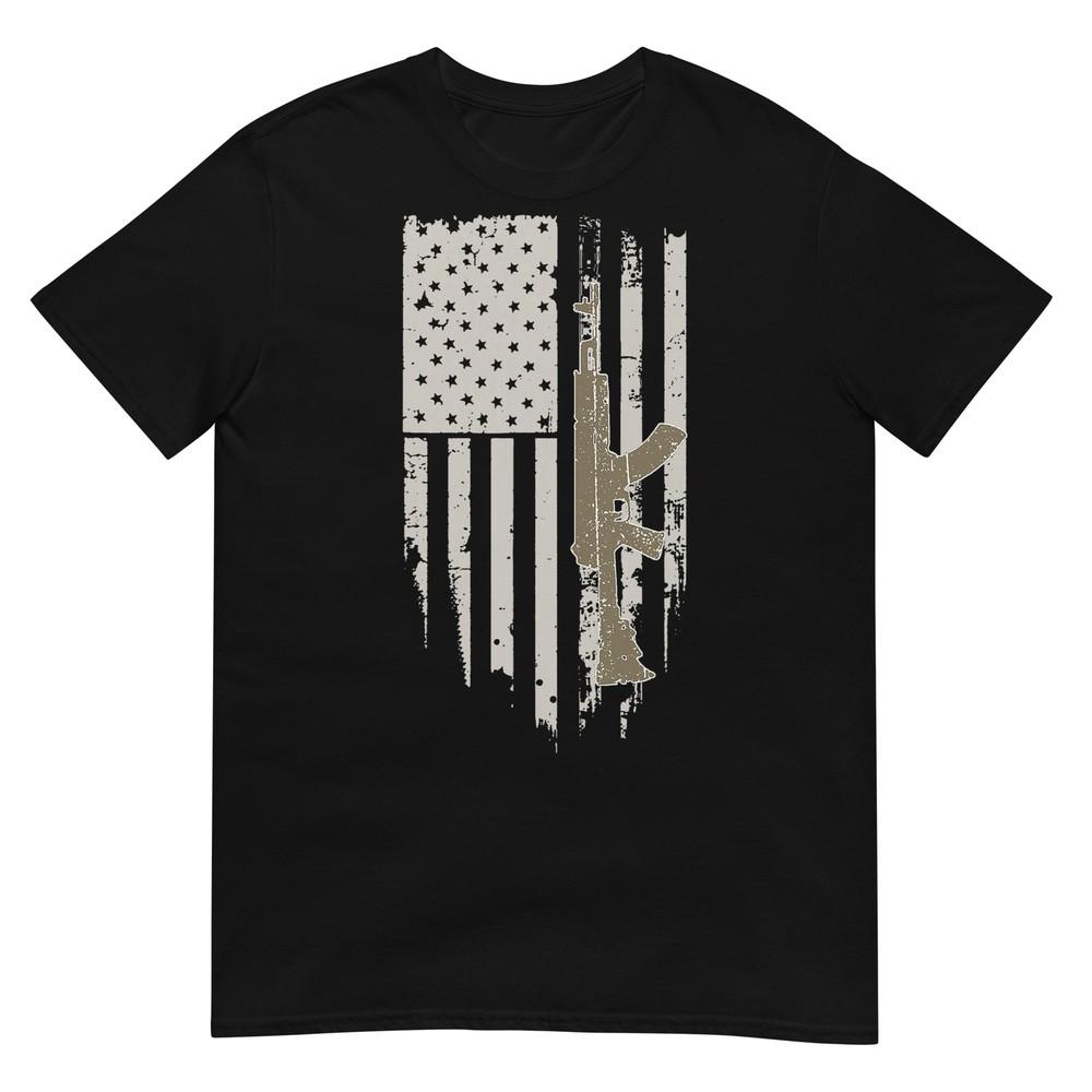 

Футболка Прапор США Зброя Зброя Гвинтівки Поправка 2A 2XL