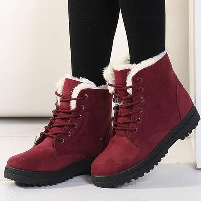 2025 Elegant Woman Heeled Shoes Winter Shoes Women Boots Warm Fur Ankle Boots For Women Winter Boots Black Heels Snow