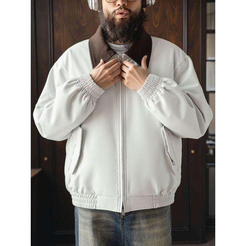 American Retro Barn-Style Old Money Short Padded Jacket for Men, Winter Hunting Cotton Coat, Foreign Trade Men's Cotton Jacket