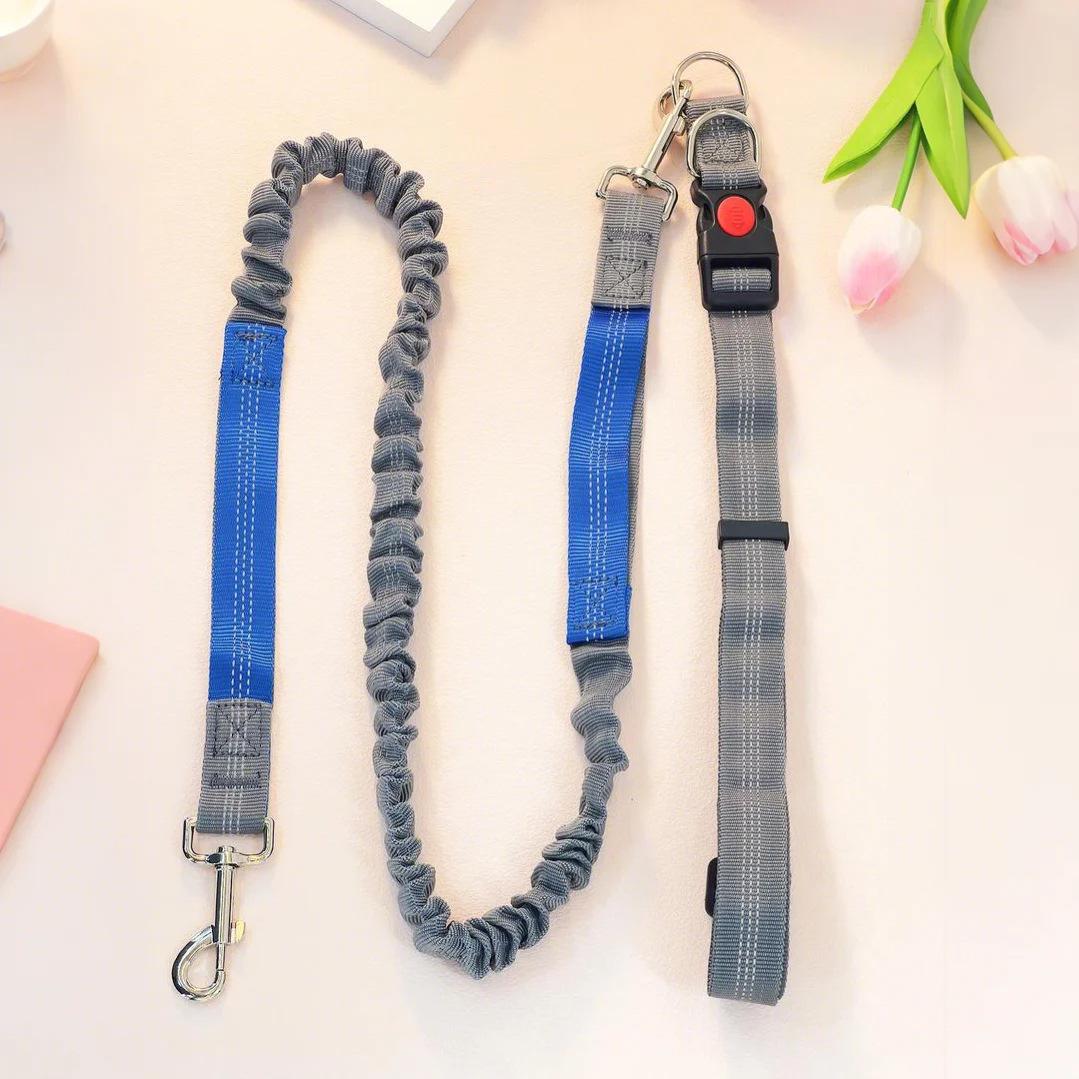Поводок для выгула собаки Свободные руки Эластичный Взрывозащищенный Эластичный Нейлоновый Поводок для бега с питомцем Поводок для выгула собаки