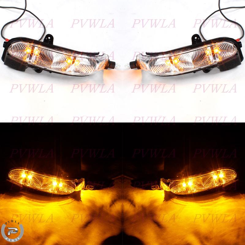 For Benz W211/S211/W463/W461 G500 G550 E320 E350 2002 2003 2004 2005 2006 LED Turn Signal Light Wing Rearview Mirror Indicator