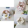Practical Fashionable Canvas Lunch Bag Korean Style Lunch Box Tote Thickened
