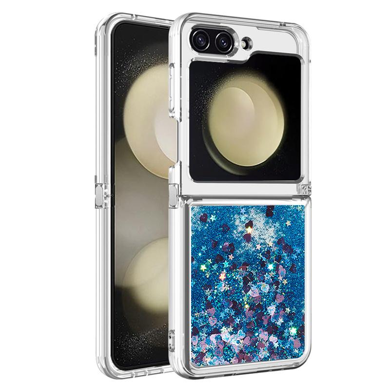 Estojo Z Flip7 Case Areia Movediça para Samsung Galaxy Z Flip 7 Capa Macia Líquida Brilhante Para Capa de Telefone Samsung Galaxy ZFlip 7 Capa