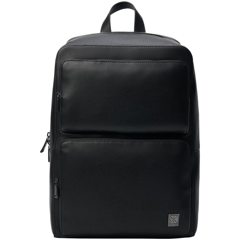 

Calvin Klein Business Casual Commuter Letter Logo 3D Large Capacity Backpack Men backpack Black 4D3289G-UB1 Basic Set (Bag)