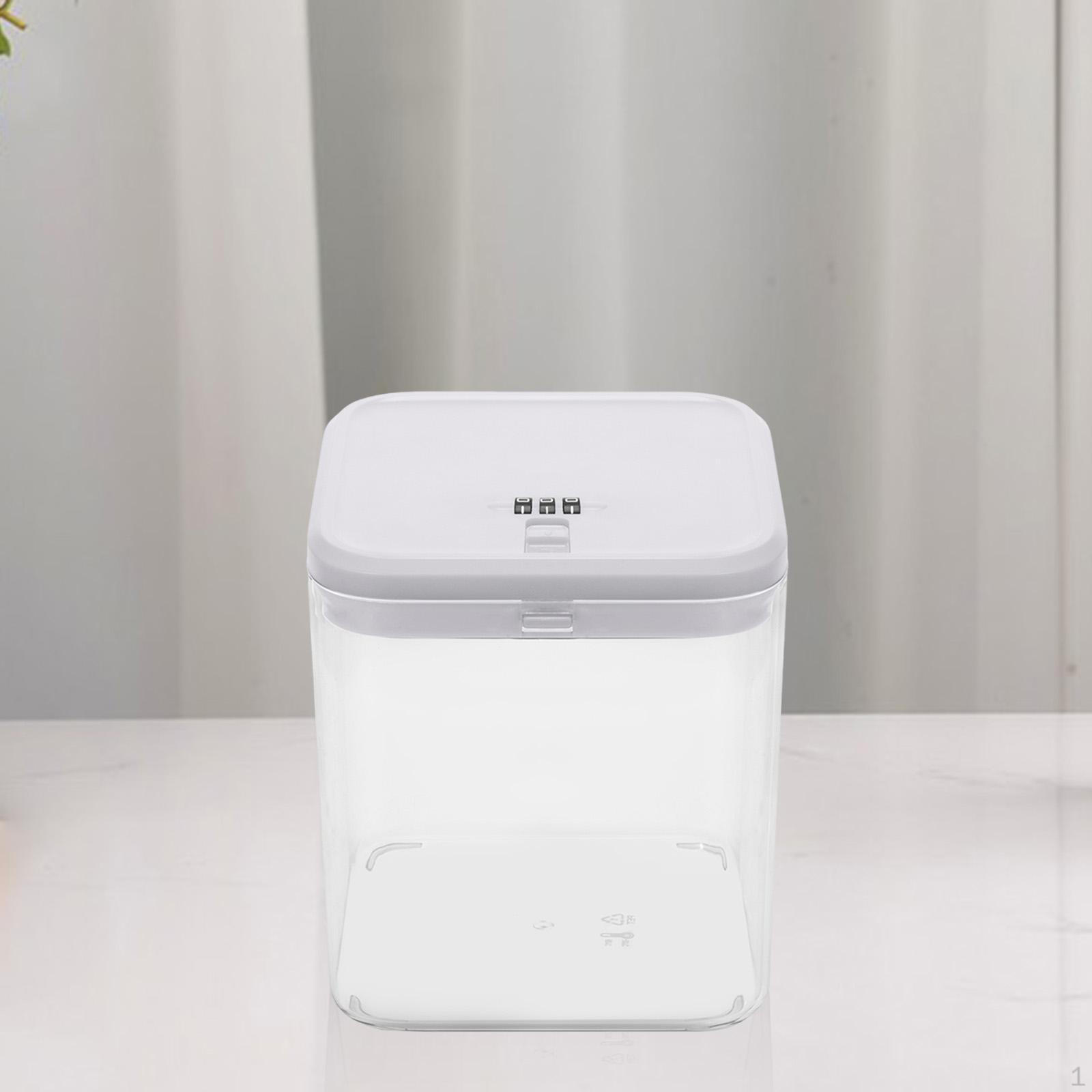 Ящик Запираемый ящик для хранения Настольный шкафчик для телефона Контейнер с White 2980₽