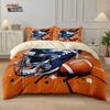 3pcs Baseball Game Printed Coreless Down Duvet Cover Set Comfortable Bedroom Bedding Decoration Machine Washable